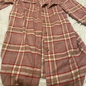 Oversized Plaid Jacket